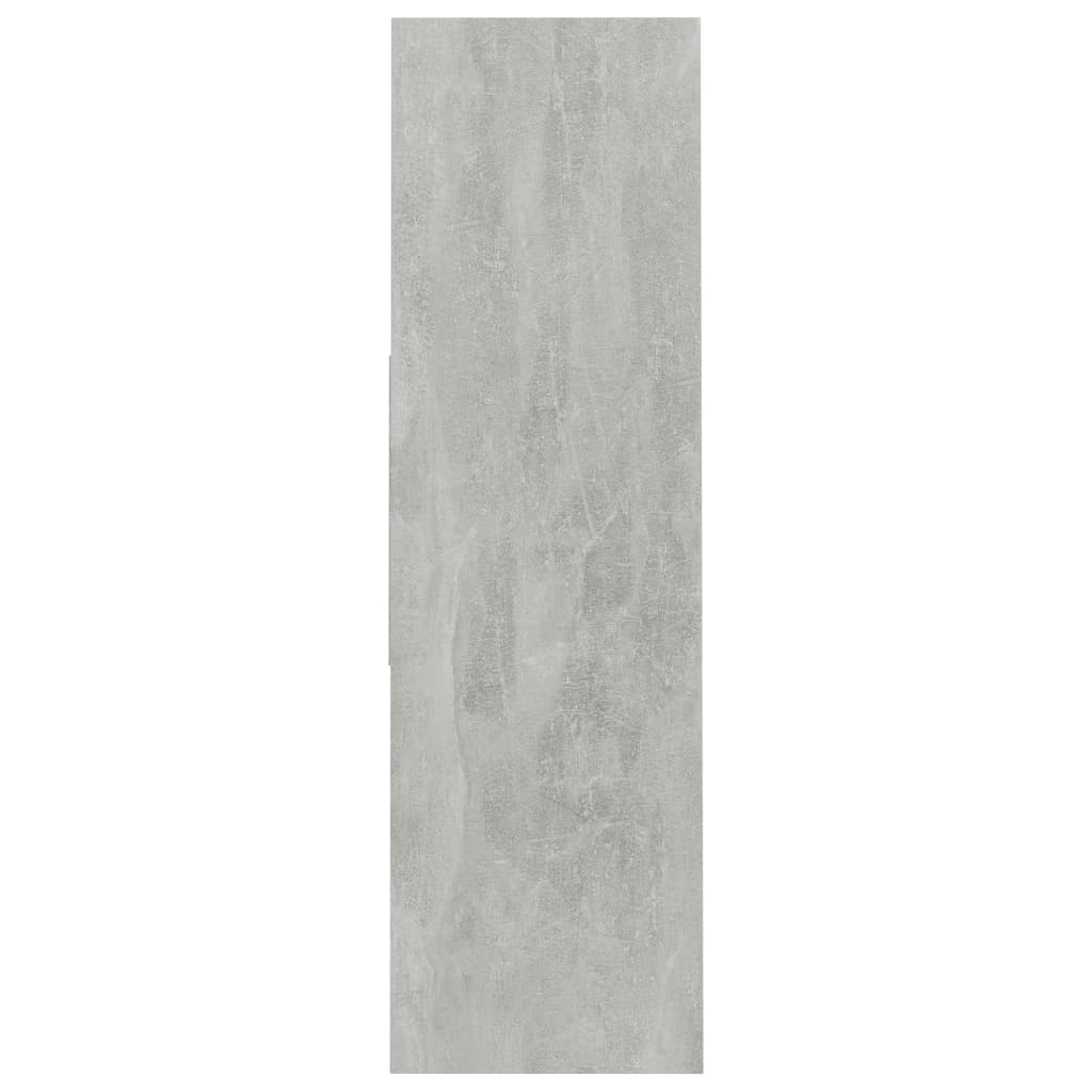 Bokhylle Betonggrå 97,5X29,5X100 Cm Konstruert Tre
