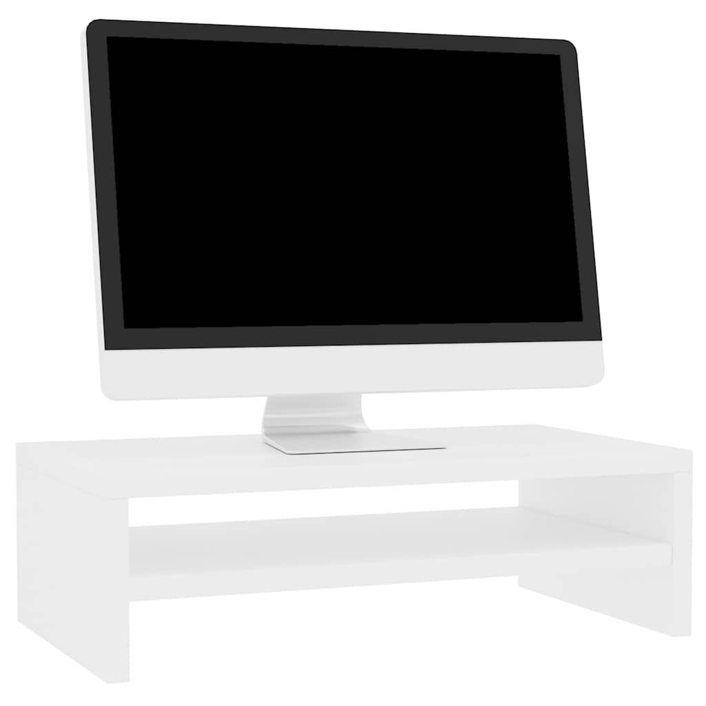 Skjermstativ Hvit 42X24X13 Cm Konstruert Tre
