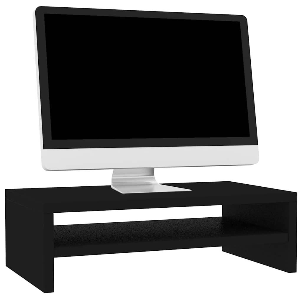Skjermstativ Svart 42X24X13 Cm Konstruert Tre