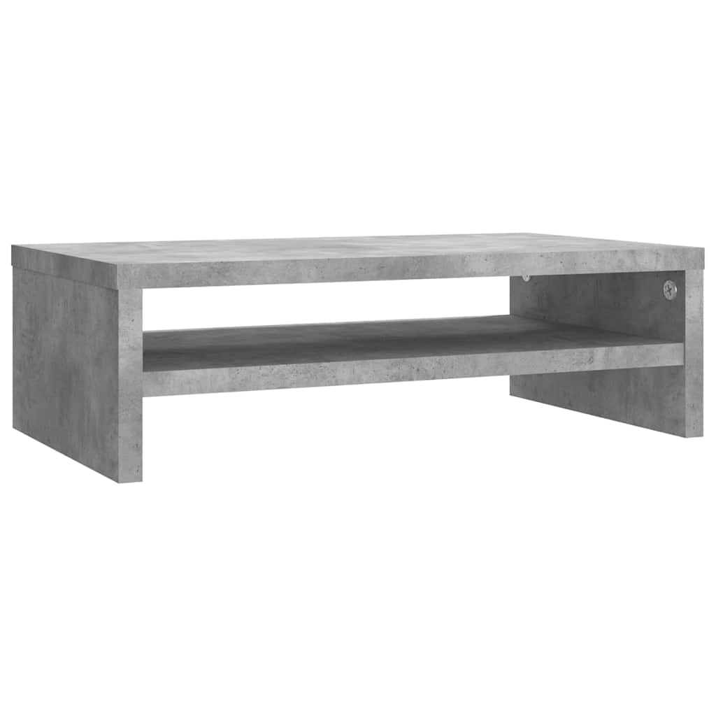Skjermstativ Betonggrå 42X24X13 Cm Konstruert Tre