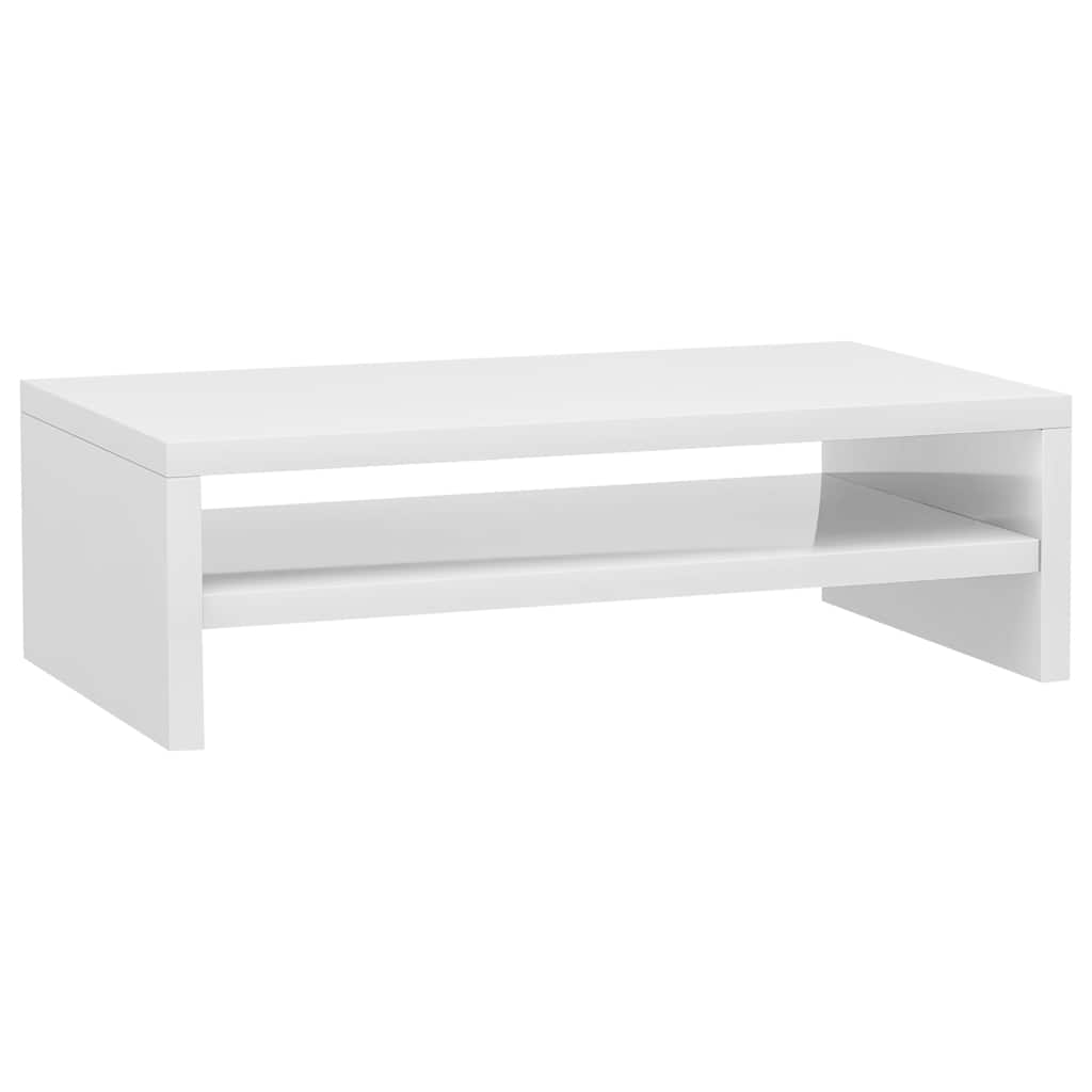 Skjermstativ Høyglans Hvit 42X24X13 Cm Konstruert Tre