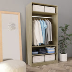 Garderobe Sonoma Eik 100X50X200 Cm Konstruert Tre