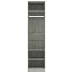Garderobe Betonggrå 50X50X200 Cm Konstruert Tre