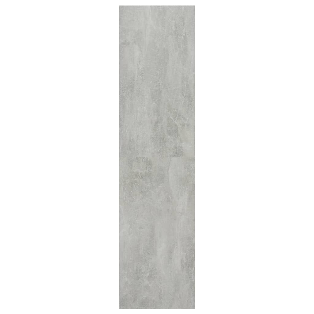 Garderobe Betonggrå 50X50X200 Cm Konstruert Tre