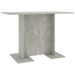 Spisebord Betonggrå 110X60X75 Cm Konstruert Tre