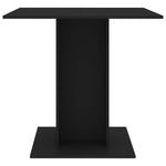 Spisebord Svart 80X80X75 Cm Konstruert Tre