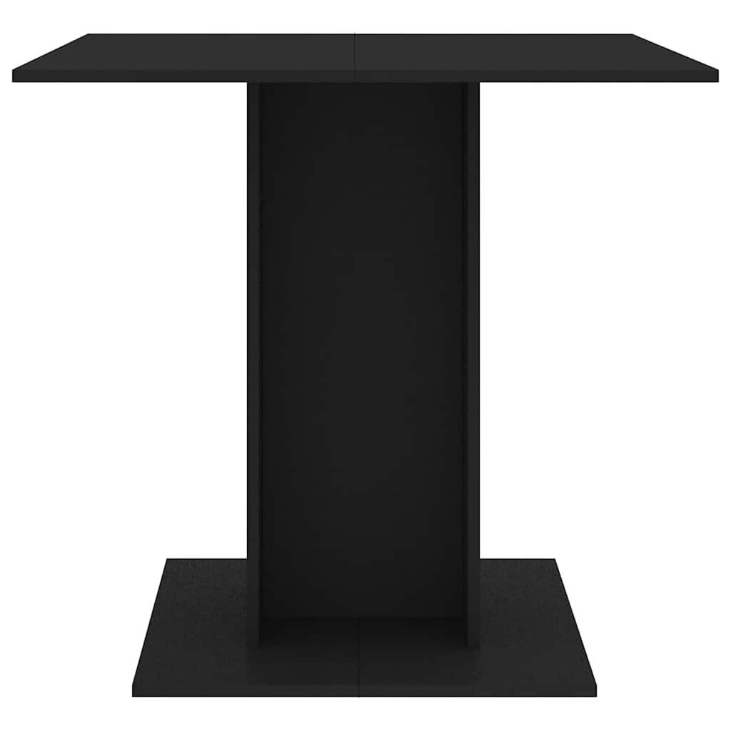 Spisebord Svart 80X80X75 Cm Konstruert Tre
