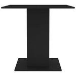 Spisebord Svart 80X80X75 Cm Konstruert Tre