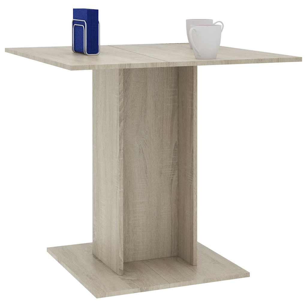 Spisebord Sonoma Eik 80X80X75 Cm Sponplate