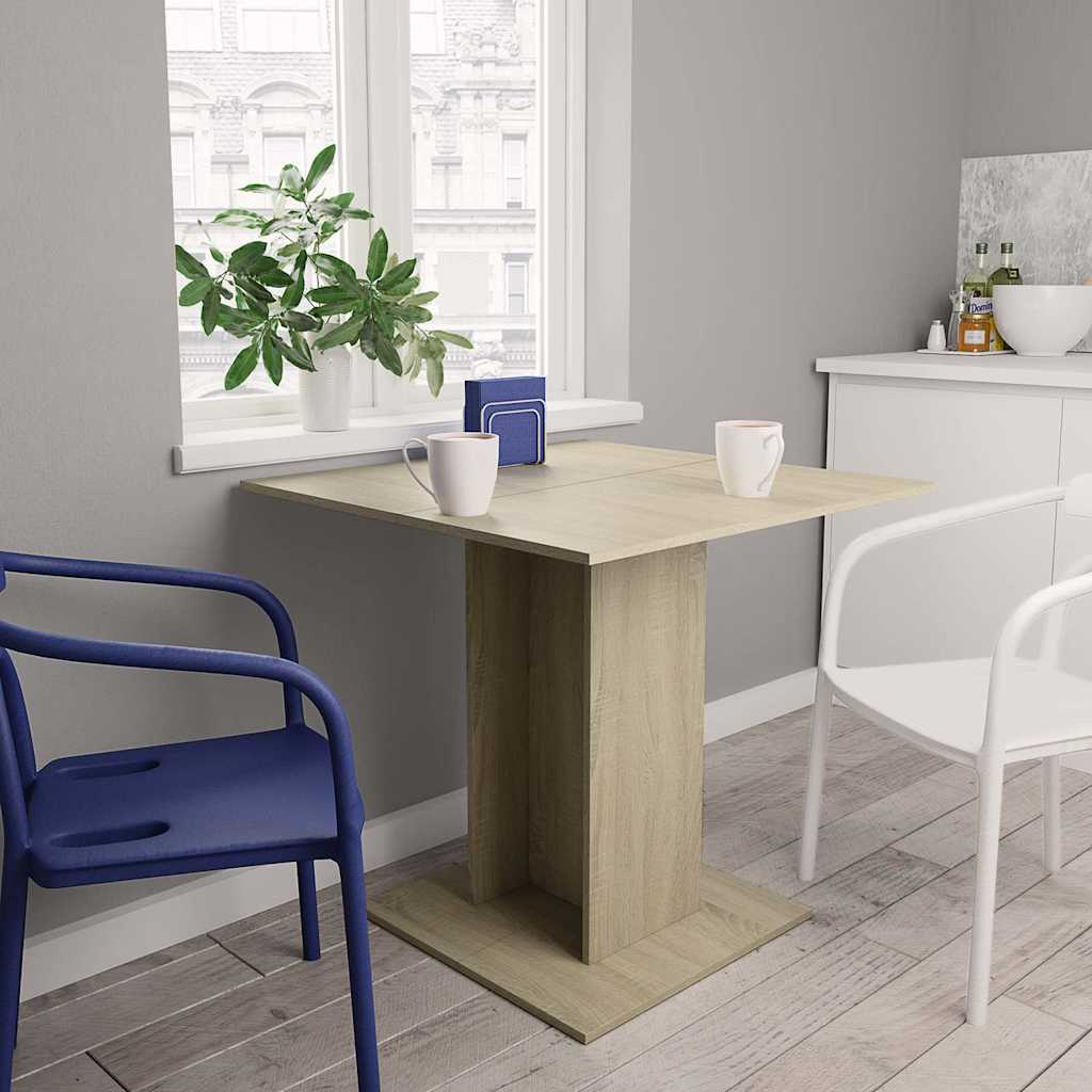 Spisebord Sonoma Eik 80X80X75 Cm Sponplate