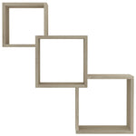 Vegghyller Kubeformet Sonoma Eik 68X15X68 Cm Sponplate