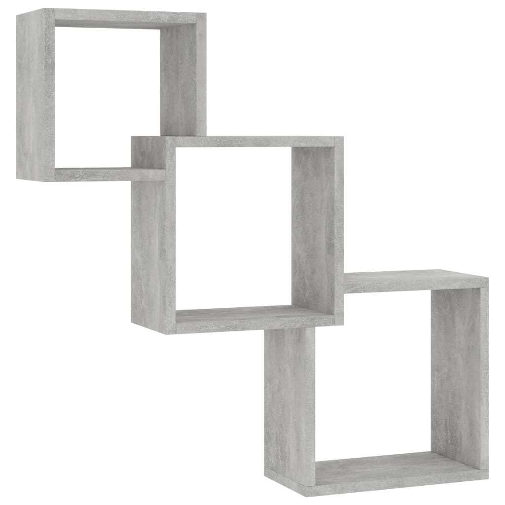Vegghyller Kubeformet Betonggrå 68X15X68 Cm Konstruert Tre