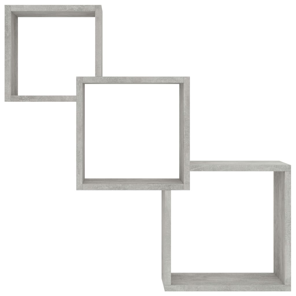 Vegghyller Kubeformet Betonggrå 68X15X68 Cm Konstruert Tre