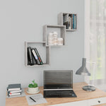 Vegghyller Kubeformet Betonggrå 68X15X68 Cm Konstruert Tre