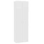 Kontorskap Hvit 60X32X190 Cm Konstruert Tre