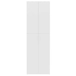 Kontorskap Hvit 60X32X190 Cm Konstruert Tre