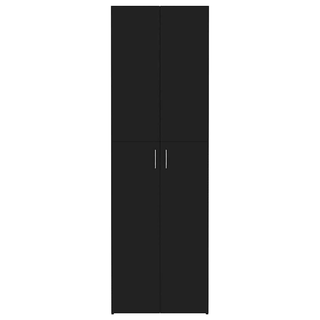 Kontorskap Svart 60X32X190 Cm Konstruert Tre
