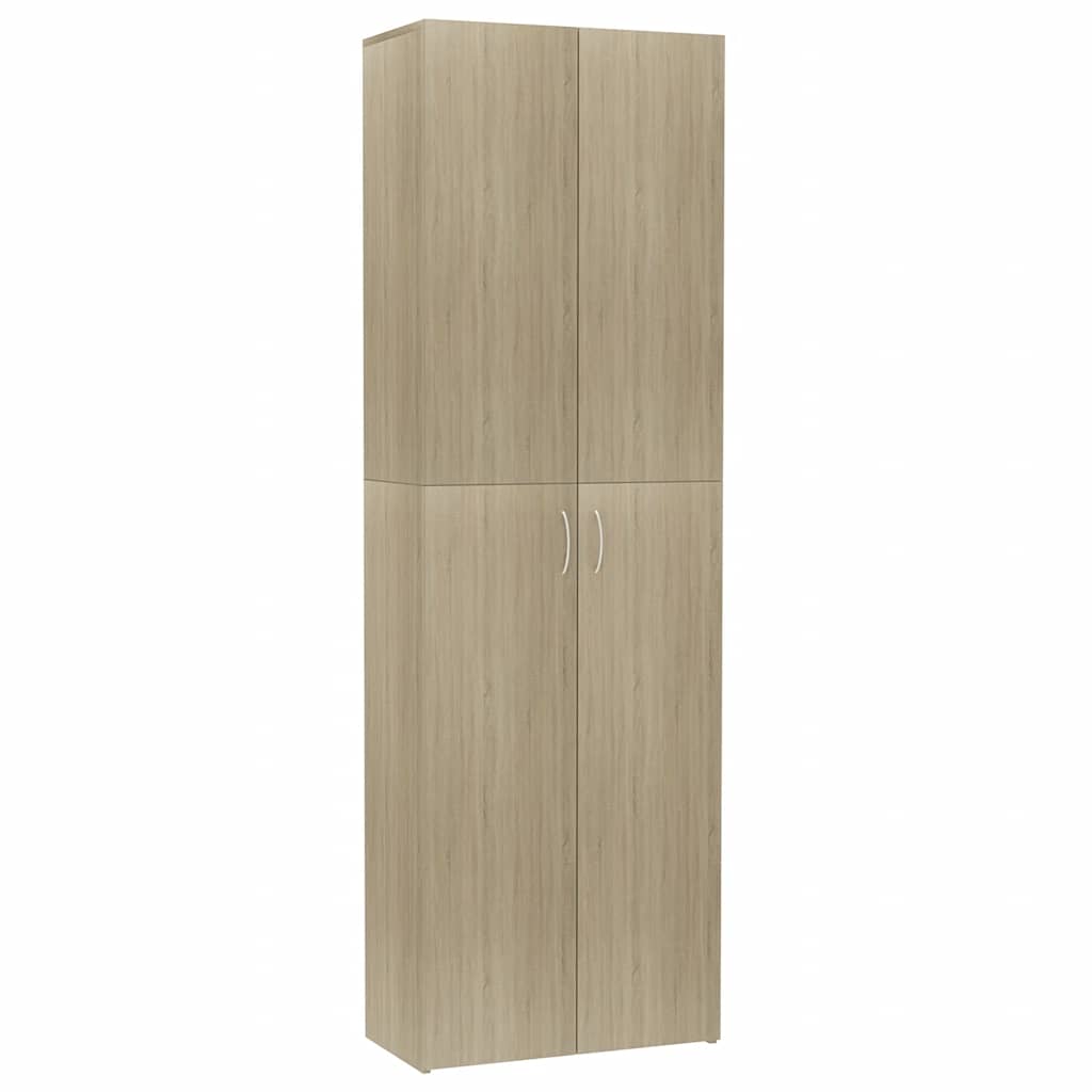 Kontorskap Sonoma Eik 60X32X190 Cm Konstruert Tre