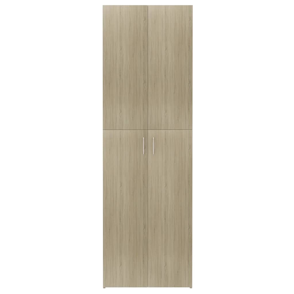 Kontorskap Sonoma Eik 60X32X190 Cm Konstruert Tre