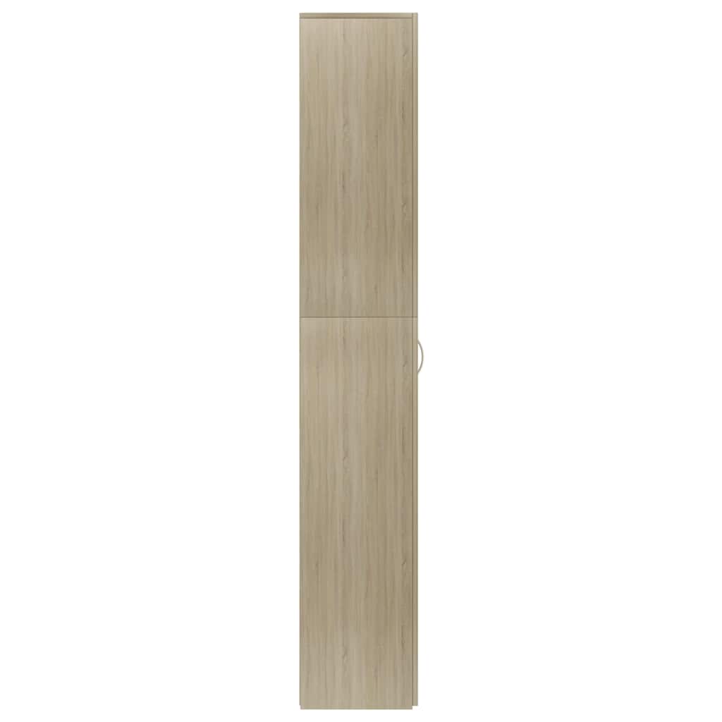 Kontorskap Sonoma Eik 60X32X190 Cm Konstruert Tre