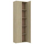 Kontorskap Sonoma Eik 60X32X190 Cm Konstruert Tre