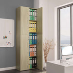 Kontorskap Sonoma Eik 60X32X190 Cm Konstruert Tre