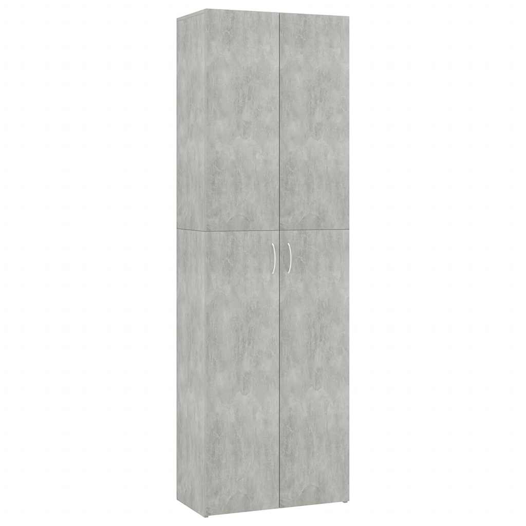 Kontorskap Betonggrå 60X32X190 Cm Konstruert Tre