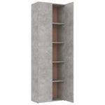 Kontorskap Betonggrå 60X32X190 Cm Konstruert Tre