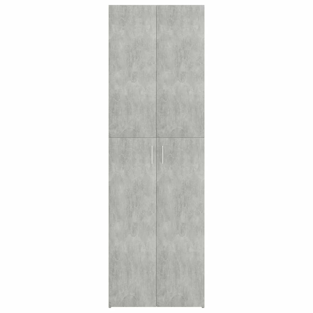 Kontorskap Betonggrå 60X32X190 Cm Konstruert Tre