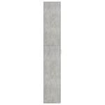 Kontorskap Betonggrå 60X32X190 Cm Konstruert Tre