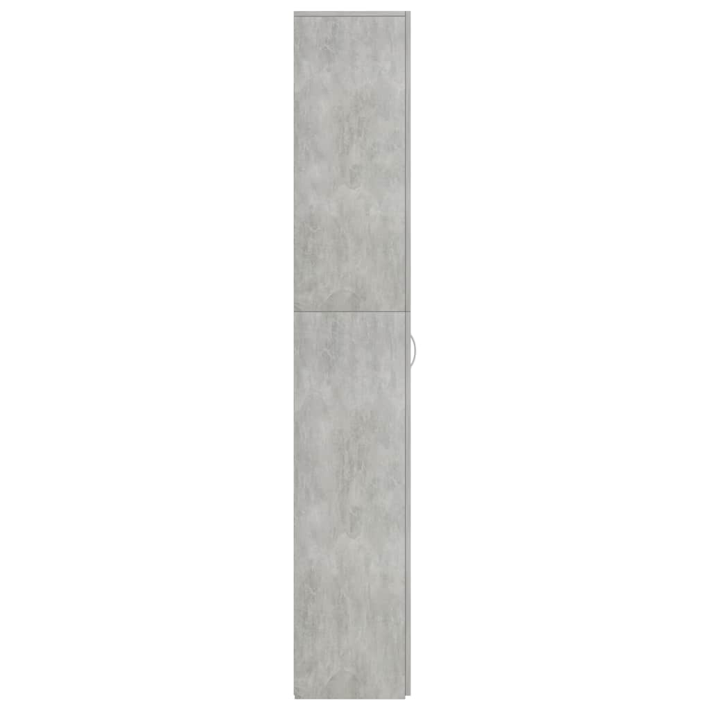Kontorskap Betonggrå 60X32X190 Cm Konstruert Tre