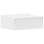Flytende Nattbord Hvit 40X30X15 Cm Konstruert Tre