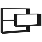 Vegghyller Svart 104X20X58,5 Cm Konstruert Tre
