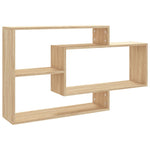 Vegghyller Sonoma Eik 104X20X58,5 Cm Konstruert Tre