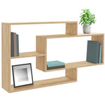 Vegghyller Sonoma Eik 104X20X58,5 Cm Konstruert Tre