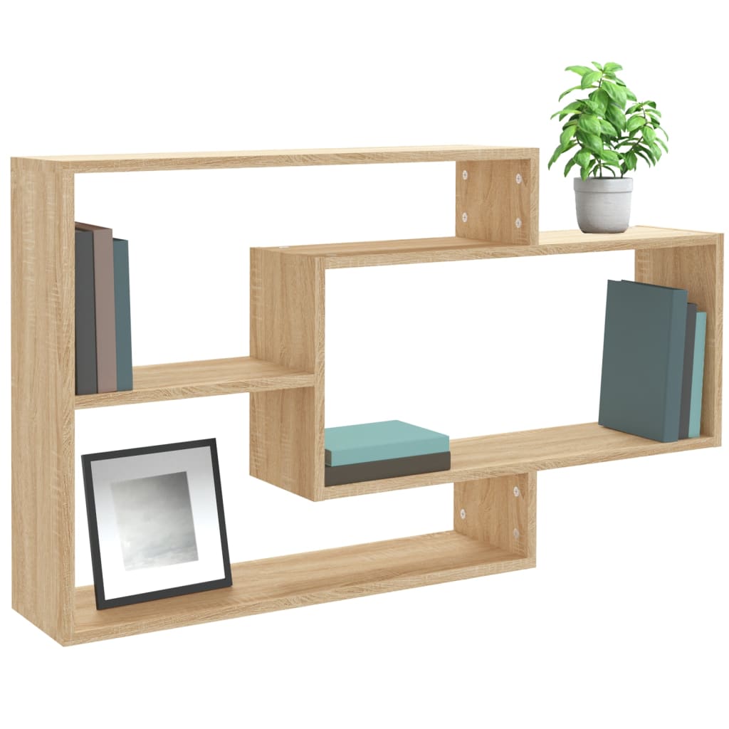 Vegghyller Sonoma Eik 104X20X58,5 Cm Konstruert Tre