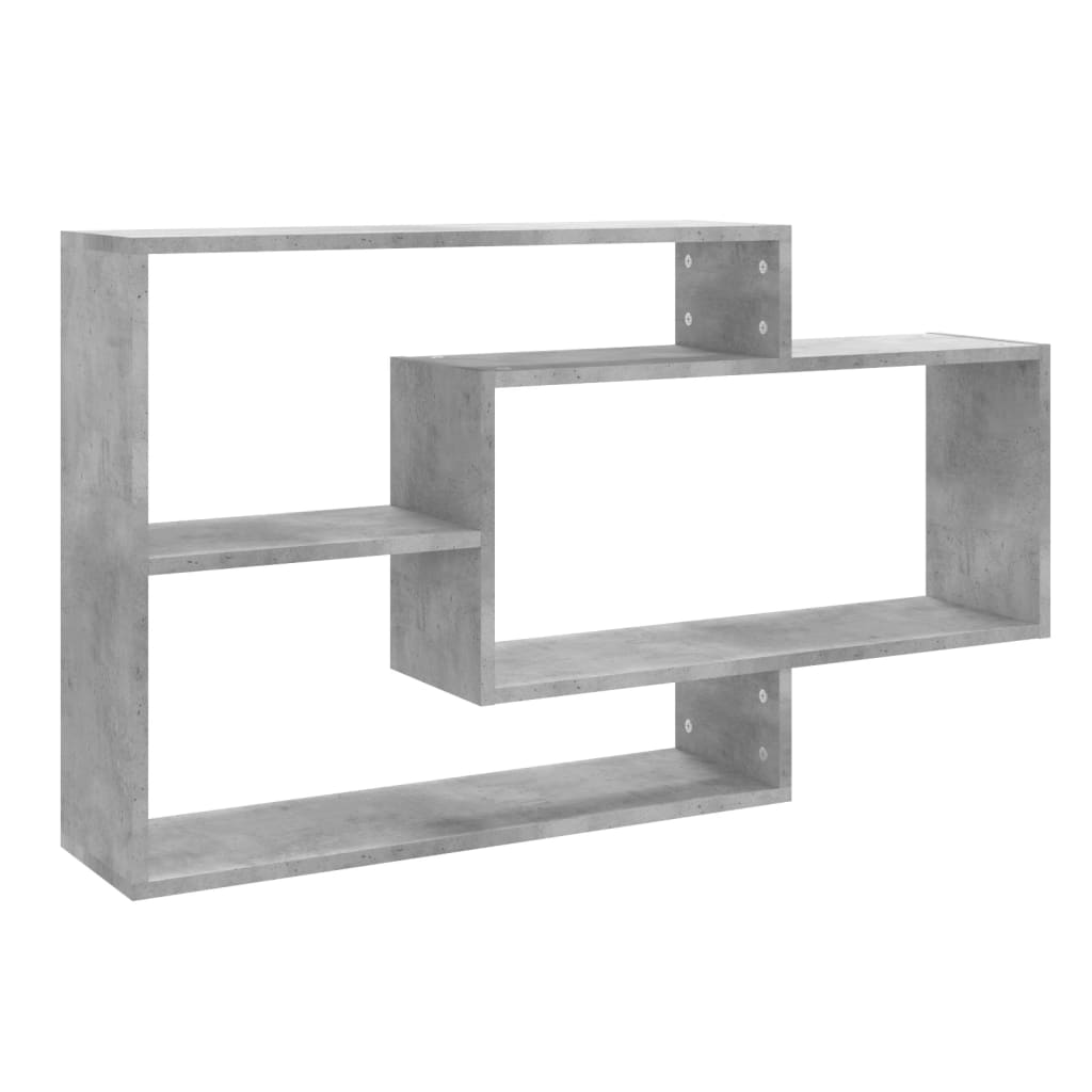 Vegghyller Betonggrå 104X20X58,5 Cm Konstruert Tre
