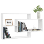Vegghyller Høyglans Hvit 104X20X58,5 Cm Konstruert Tre