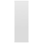 Vegghyller Høyglans Hvit 104X20X58,5 Cm Konstruert Tre