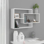Vegghyller Høyglans Hvit 104X20X58,5 Cm Konstruert Tre