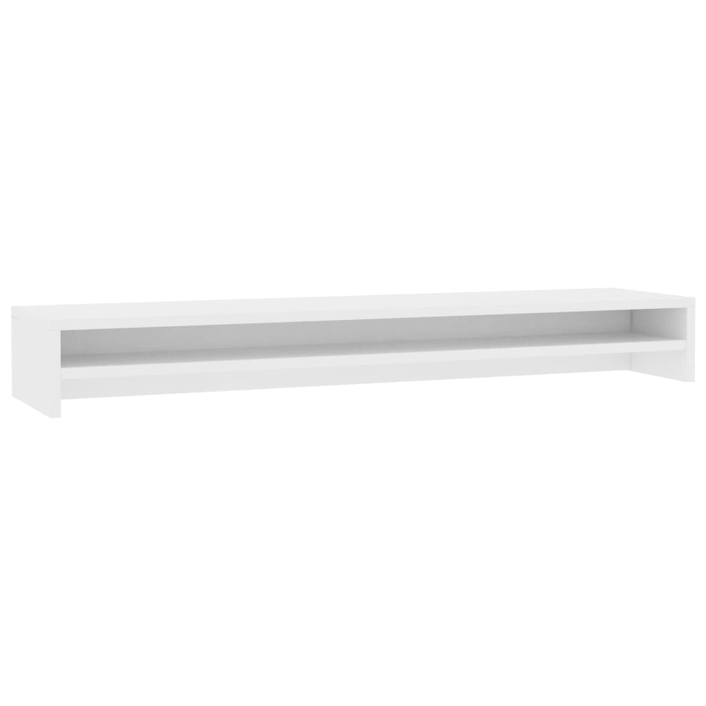 Skjermfeste Hvit 100X24X13 Cm Konstruert Tre