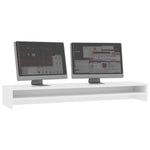 Skjermfeste Hvit 100X24X13 Cm Konstruert Tre