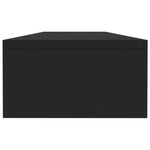 Skjermfeste Svart 100X24X13 Cm Konstruert Tre