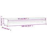 Skjermstativ Sonoma Eik 100X24X13 Cm Konstruert Tre
