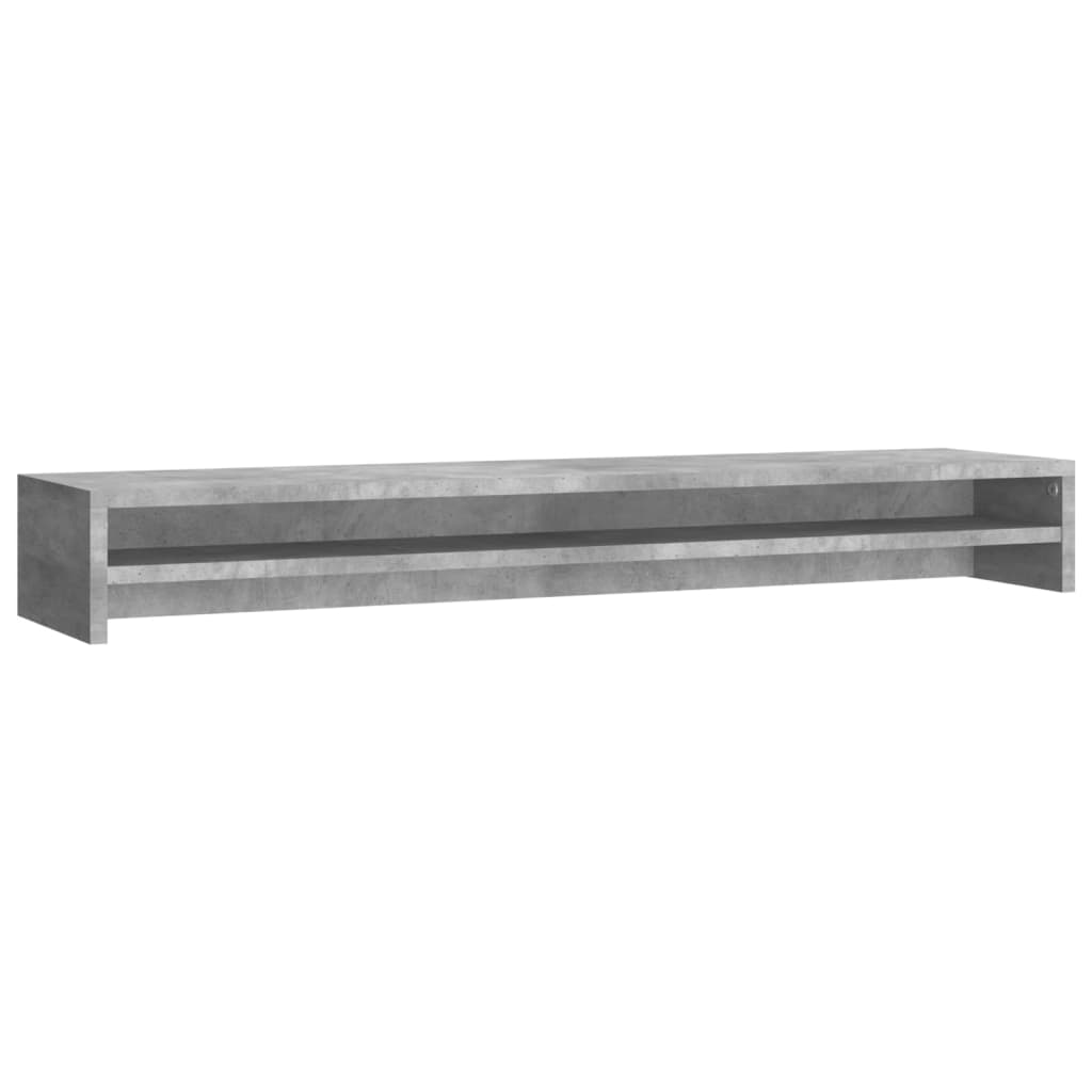 Skjermfeste Betonggrå 100X24X13 Cm Konstruert Tre