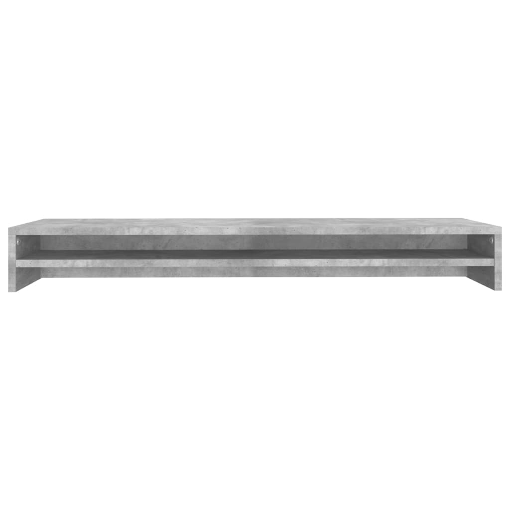 Skjermfeste Betonggrå 100X24X13 Cm Konstruert Tre