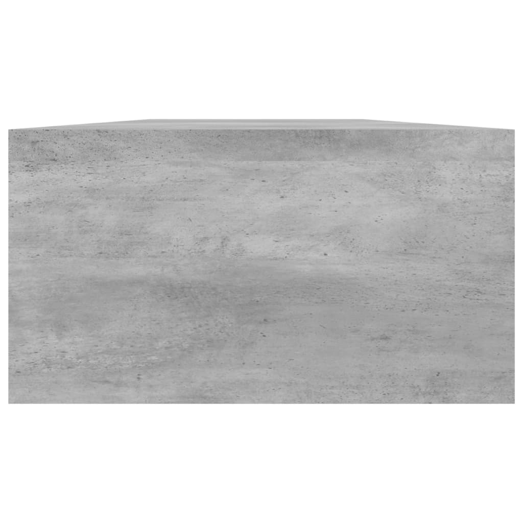 Skjermfeste Betonggrå 100X24X13 Cm Konstruert Tre