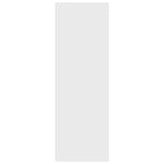 Bokhylle/Skjenk Hvit 66X30X98 Cm Konstruert Tre