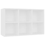 Bokhylle/Skjenk Hvit 66X30X98 Cm Konstruert Tre