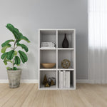 Bokhylle/Skjenk Hvit 66X30X98 Cm Konstruert Tre